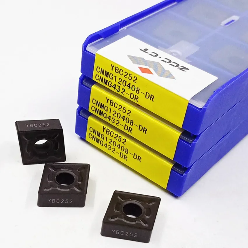 ZCC.CT CNMG120408-DR YBC251/CNMG120412-DR YBC251/CNMG120408-DR YBC252/CNMG120412-DR YBC252 CNC carbide inserts P10-P30 P10-P35