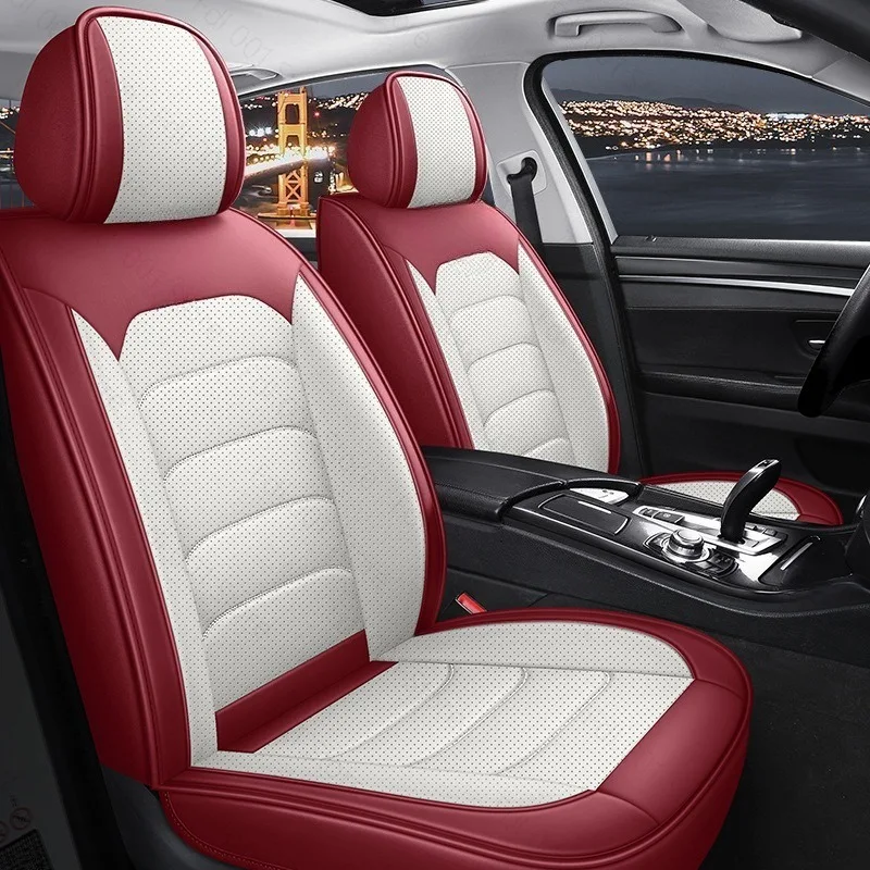 New  Five-seat Car Seat Cushion Seat Cover Car Seat Cover Four Seasons All-inclusive Full Leather Source Factory