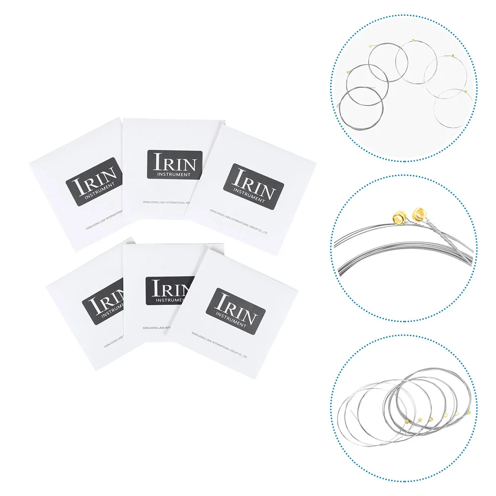 

6 Pcs Electric Guitar Strings Acoustic Replacement Kit Violin Accessories Parts Binder Shuntian Classical Supplies