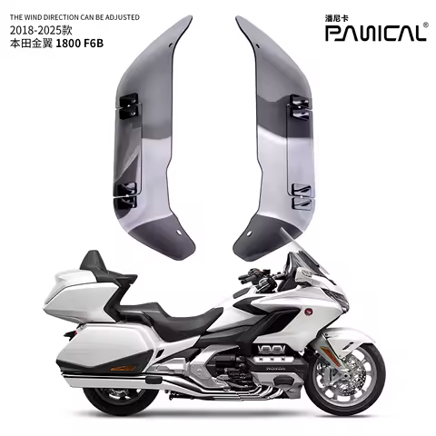 PANICAL for Honda GoldWing GL1800 F6B DCT 18-25 Motorcycle Air Deflector Adjustable Spoiler Windshield Flange Deflector Fairing