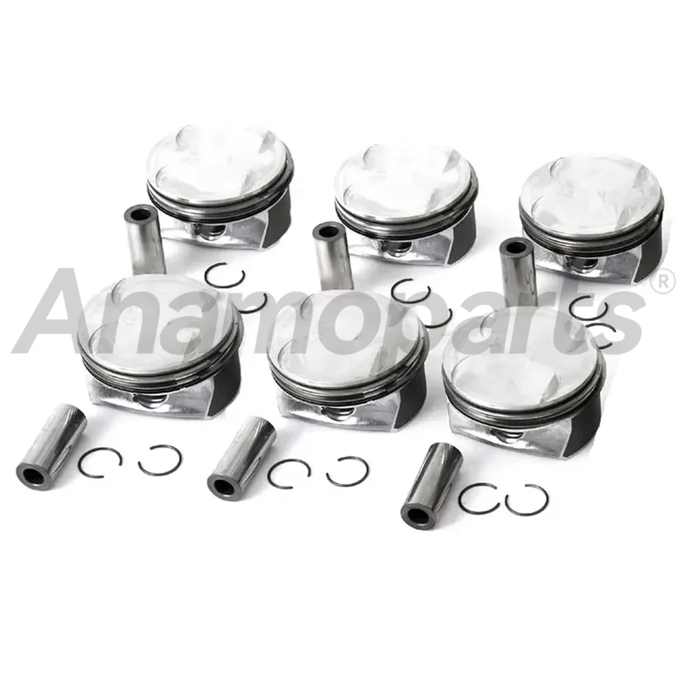 Engine 92.9mm 8x Pistons Kit With Rings Fit M272 3.5 L V6 GAS For 2006-2013 Mercedes-Benz C350 E350 W211 W166 3.5L 2720304317