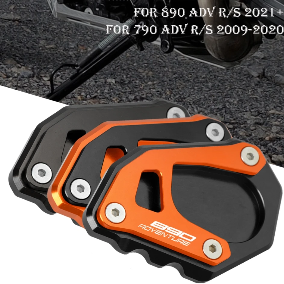 

890 Adventure 2021 Motorcycle Accessories Kickstand Side Stand Plate Pad Support Enlarge Extension For 890 Adventure R/S 2021