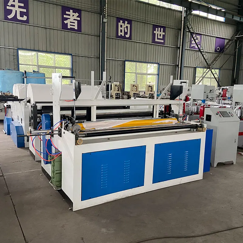 Fully Automatic Toilet Paper Roll Making Machine Single Toilet Paper Rewinding Machine