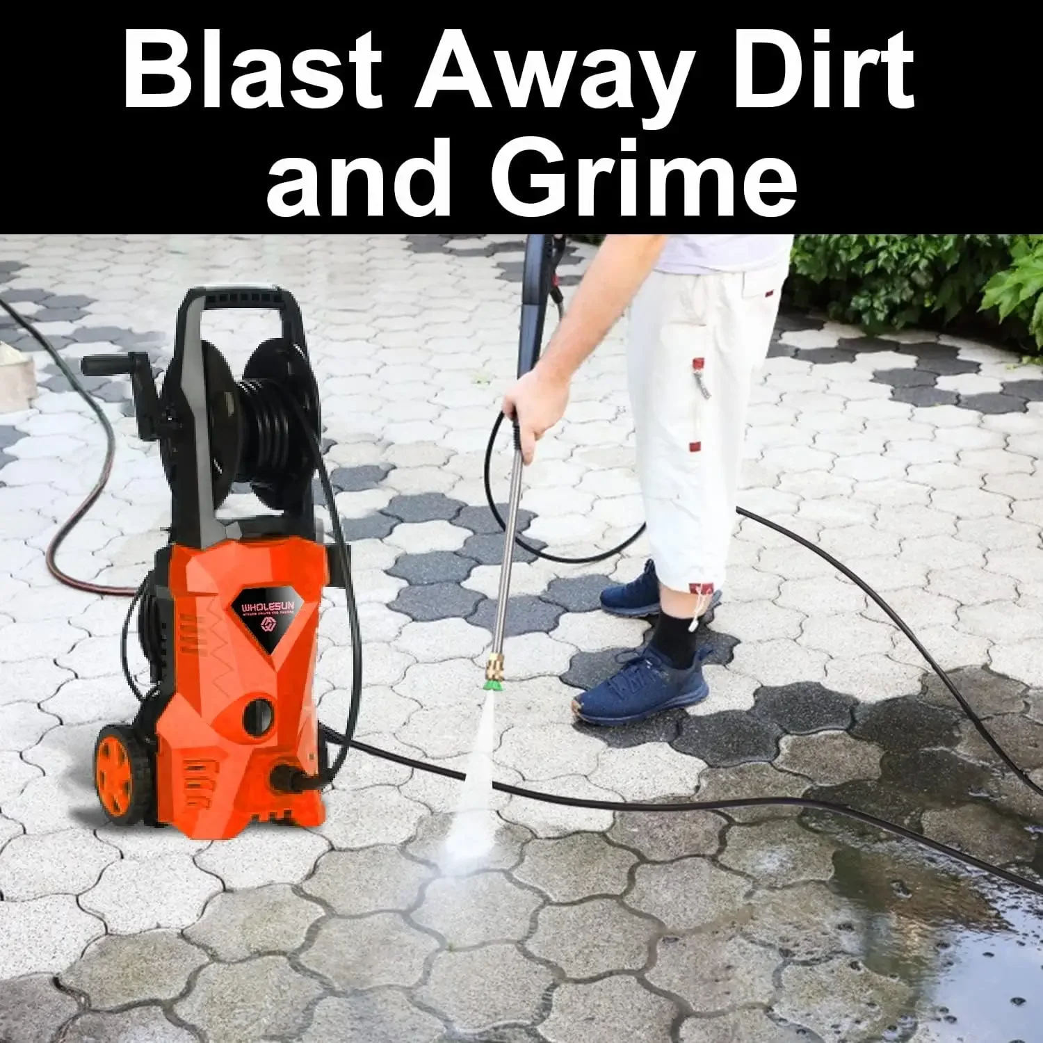 4000PSI Electric Pressure Washer 2024 Newest 2.8GPM Power Washer 1600W High Pressure Cleaner Machine with 4 Nozzles