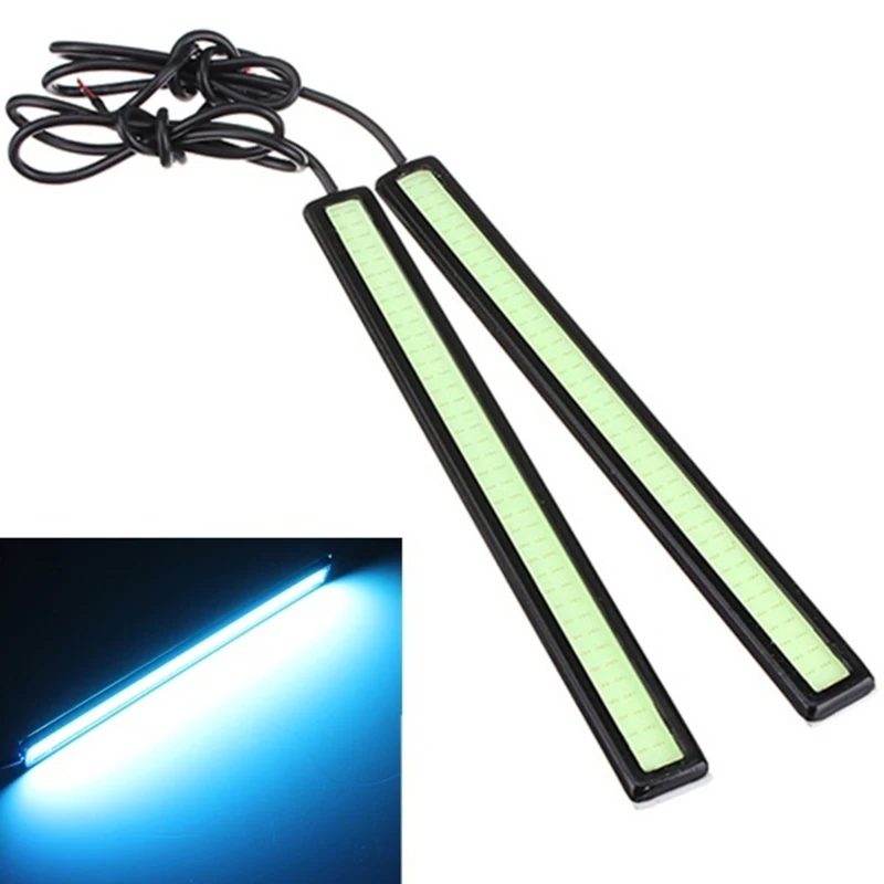 ABZV-2 x 84 LED Super lumineux COB voiture lumière LED DRL brouillard conduite lampe étanche 12 V 6 W bleu glace