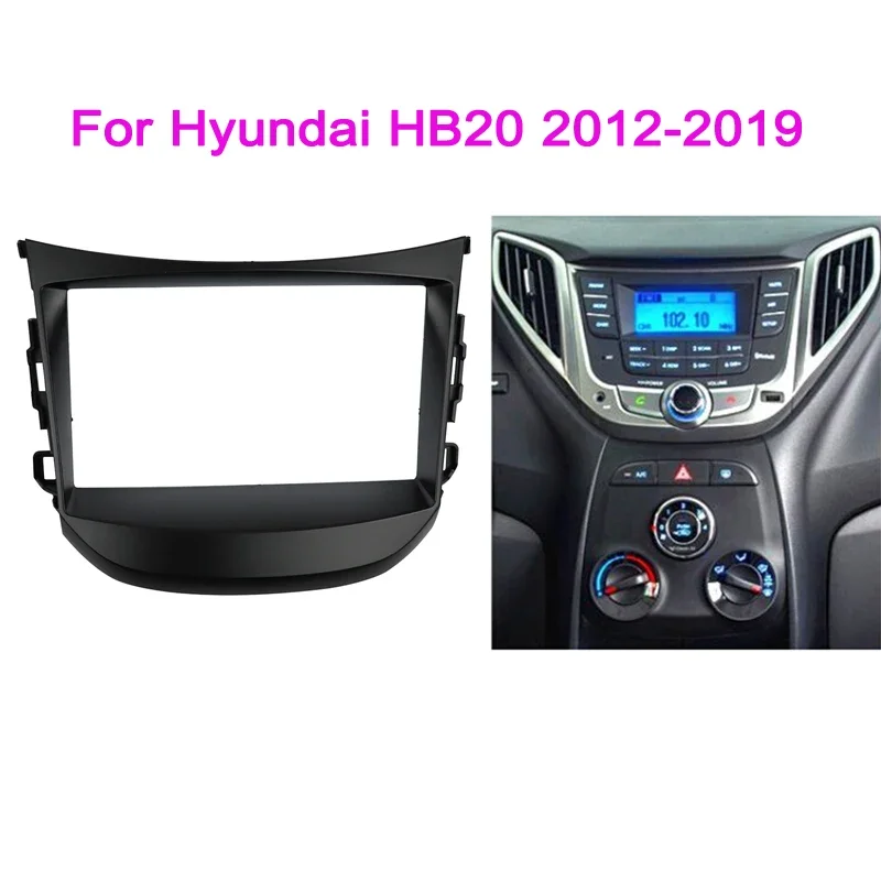 

Двойной 2-диновый автомобильный радиоприемник для Hyundai HB20 HB-20 2012-2019, автомобильная стереосистема, лицевая панель приборной панели, комплект отделки панели, автомобильная стереосистема