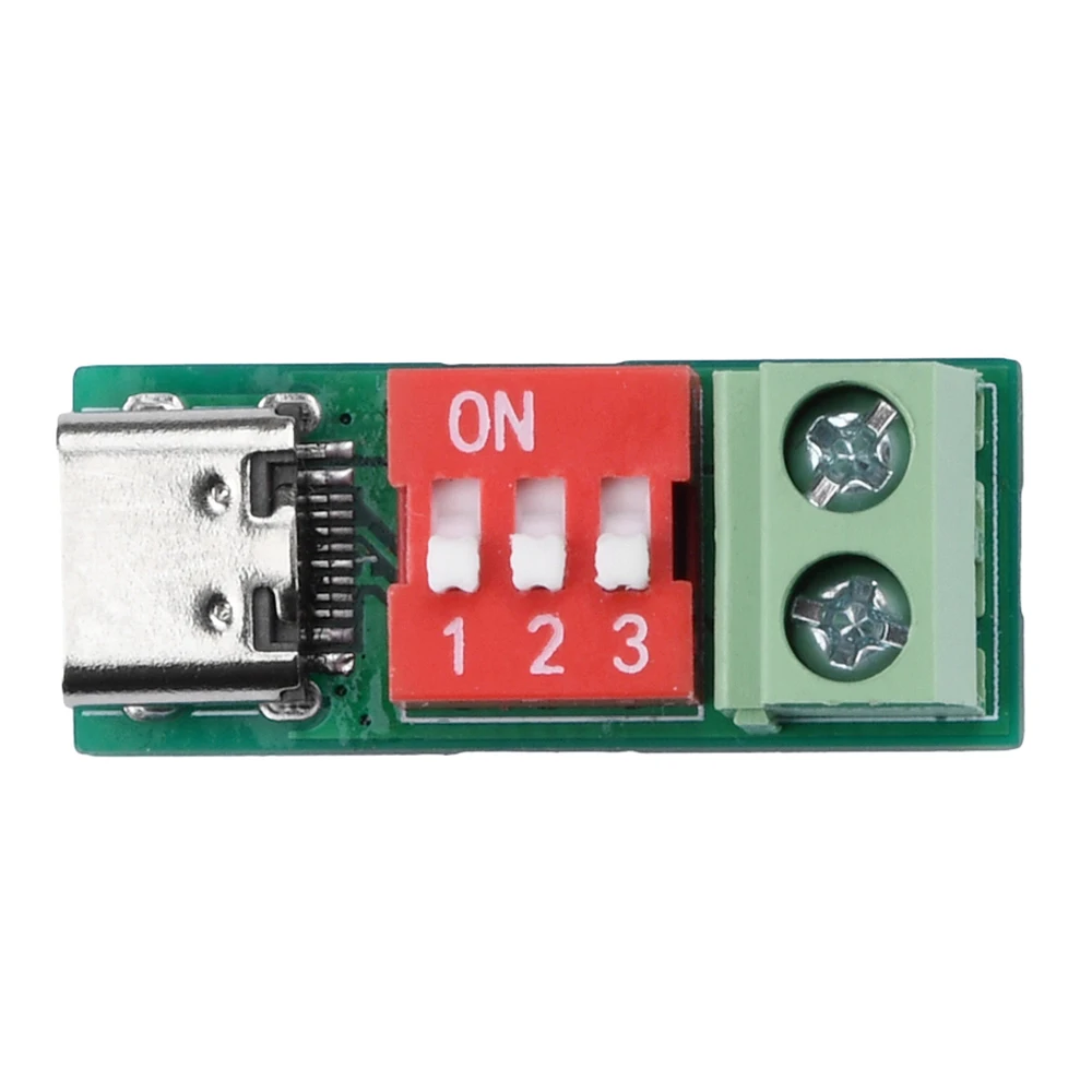 Type-C PD QC Trigger DC 5V~20V Adjustable Voltage Power Module Dial Adjustment Voltage Fast Charging Decoy Module