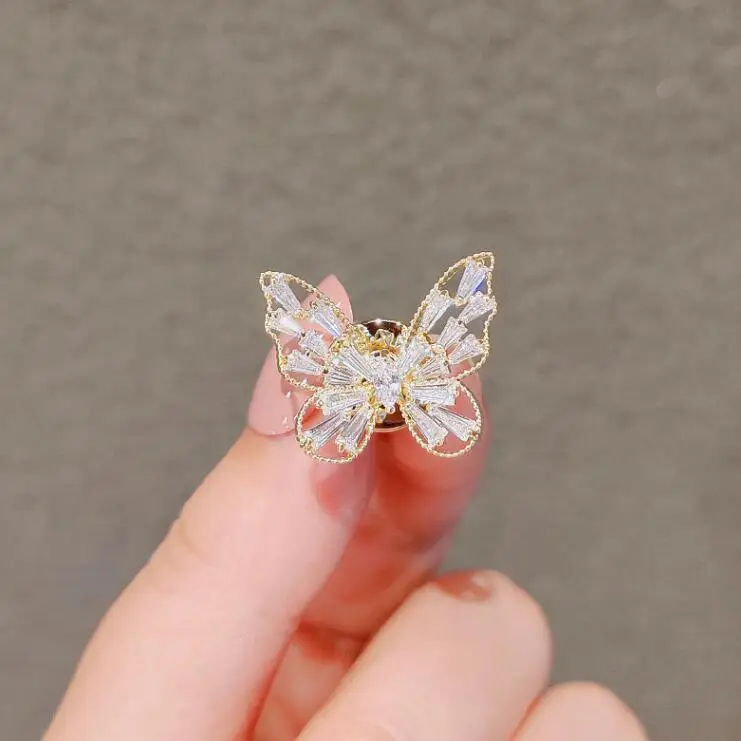 Beautiful Butterfly Brooch For Women Lady Luxury Rhinestones Pins Party Fashion Accessory