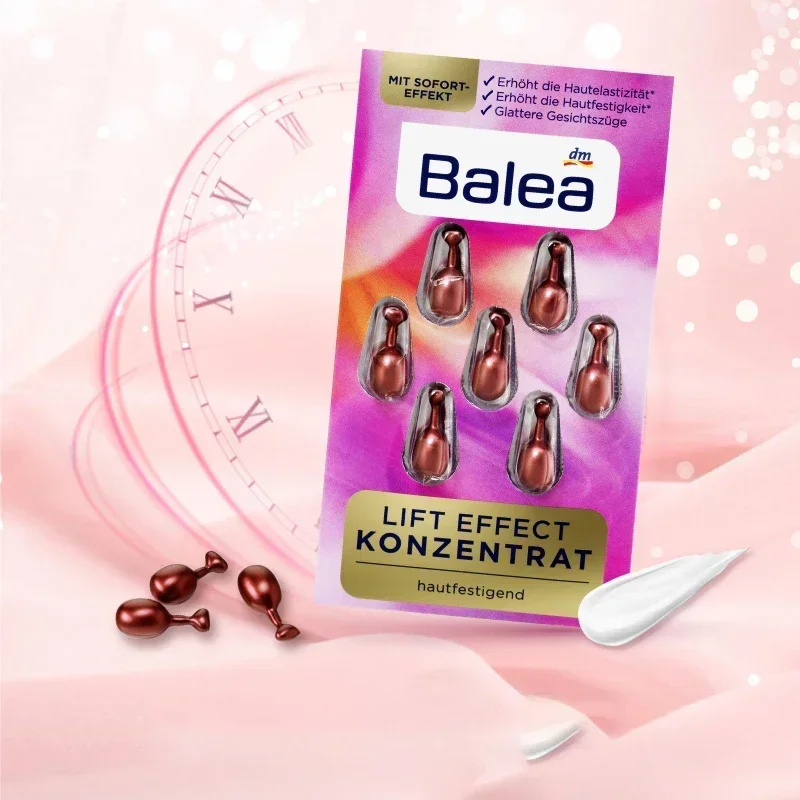 4pcs Balea Face Eye Serum Concentrate Moisture Increases Dry Skin Elasticity Firmness Soften Eye Wrinkles Nourish Smooth Skin