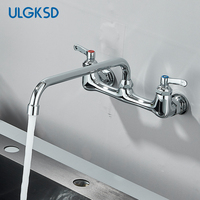 Kitchen Faucet Brass Hot&Cold Bathroom Kitchen Sink Faucet For Bath Conceal Wall Mount Spout Crane Single Handle Sink Mixer Tap