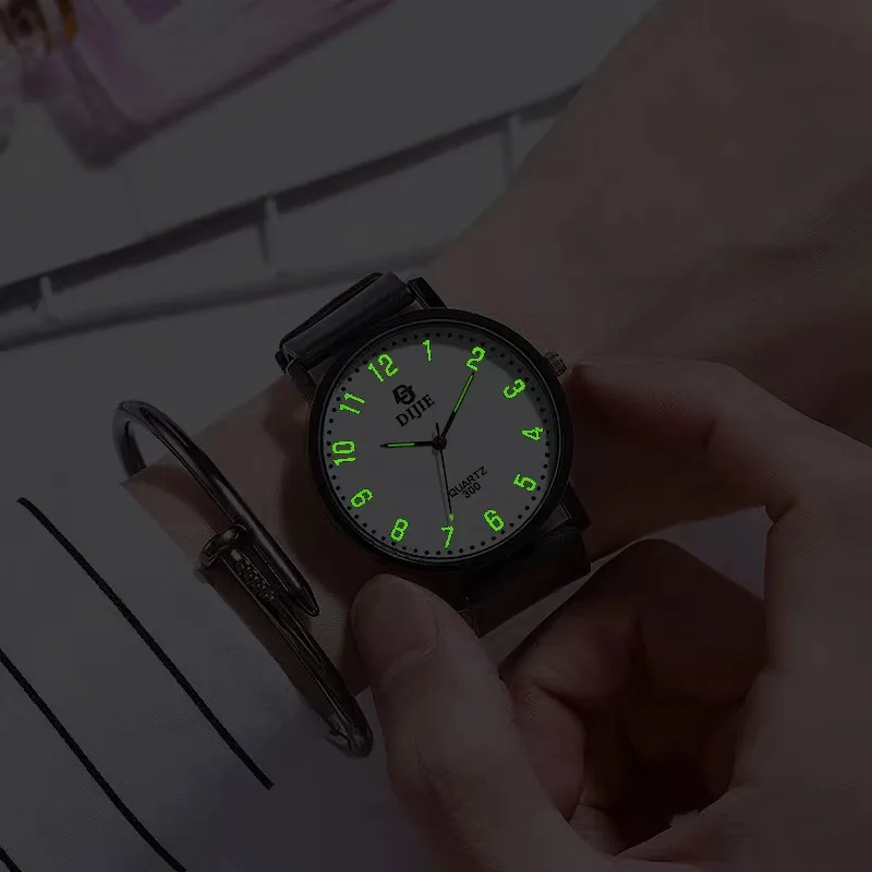 Women's Quartz Watches College Style High School Junior High School Student Watches Simple Couple Watches Luminous Watches Gift