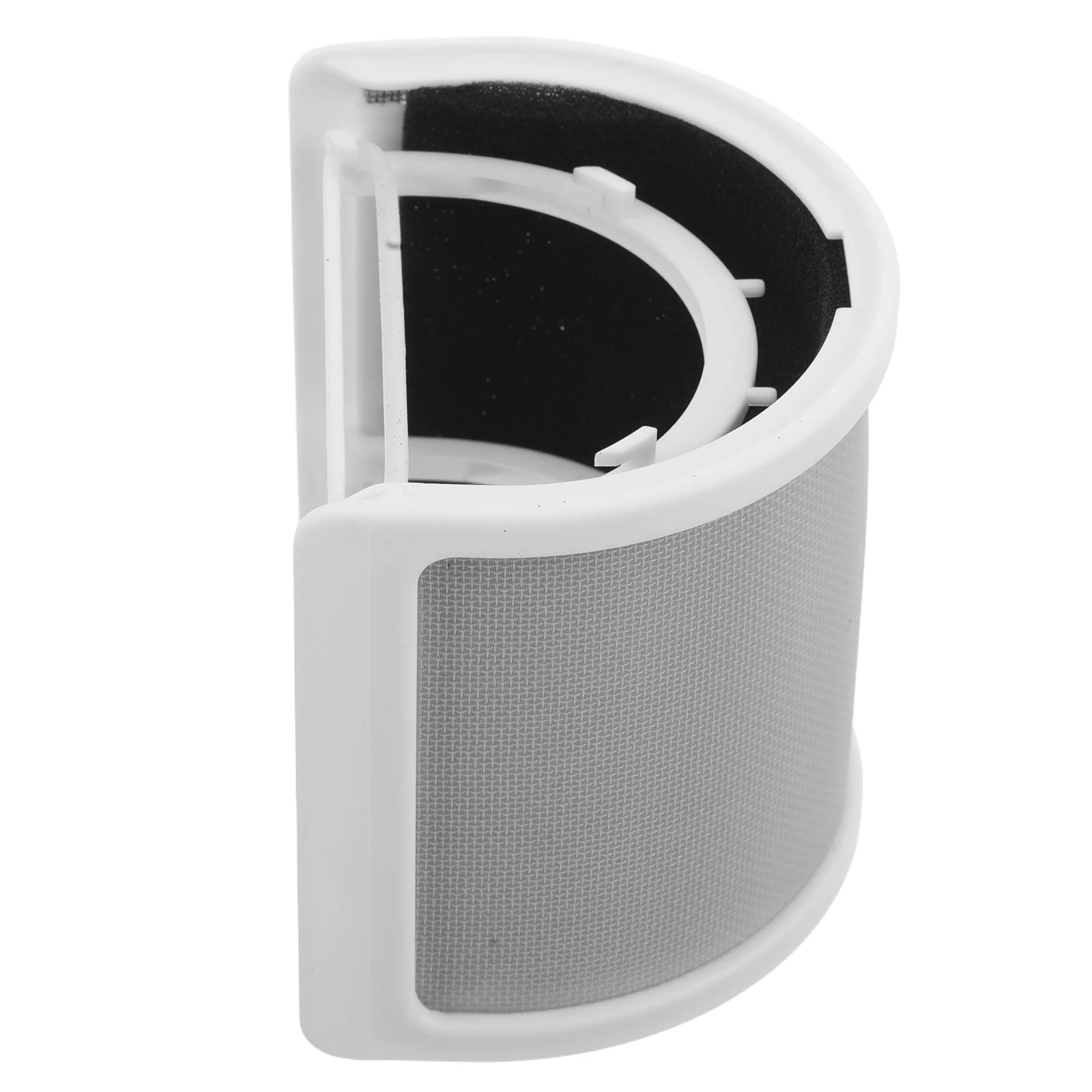 

U-Shaped Microphone Pop Filter Screen Metal Mesh Mic Windscreen Cover for Recording Streaming Podcasting Noise Reduction