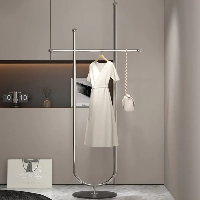 

Designer Corner Clothes Hanger Hotel Modern Garment Boutique Clothes Hanger Floor Aesthetic Colgador De Ropa Hallway Furniture