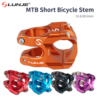 CNC MTB Short Power Stem 31.8*35MM High-strength Ultralight Aluminum Alloy Road Mountain Bike Bridge Bicycle Handlebar Riser