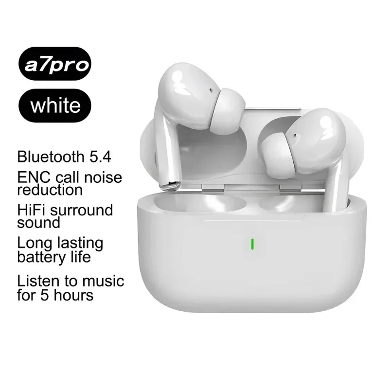 Air Pods 7 Wireless Bluetooth Earphones For Xiaomi iPhone Samsung ANC Wireless 5.4 Headphone Game Stereo Sports With Microphone