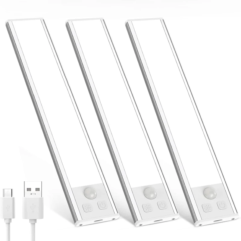 Magnetic Light Emitting Diode Aluminum Cabinet Lighting Rechargeable Cupboard Light Kitchen Light
