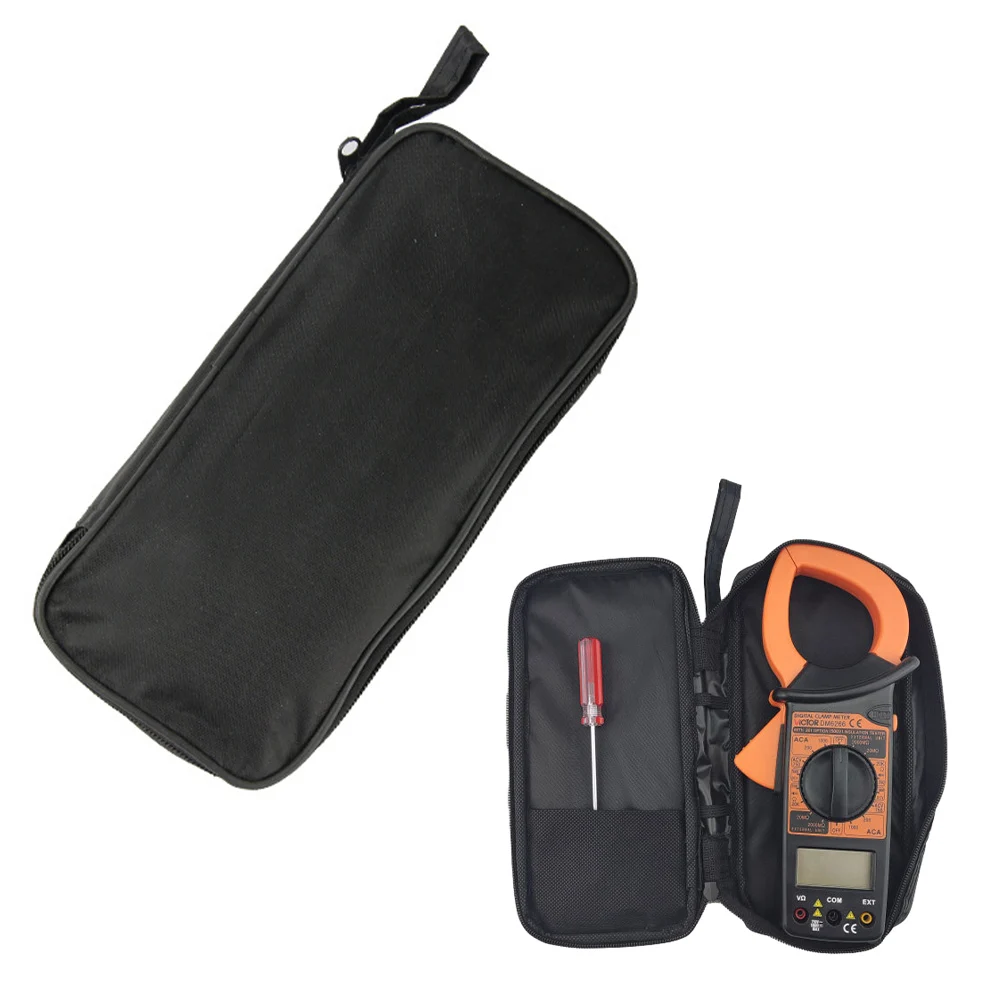 Bolsa de embalaje de herramientas de Hardware, Kit de herramientas múltiples, bolsa de multímetro Digital impermeable, bolsa de lona negra, estuche de herramientas a prueba de golpes