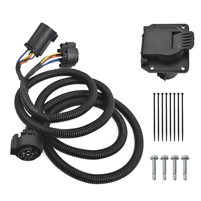 

56070 7 Pin Truck Trailer Wiring Harness Extension for Ford Dodge Chevrolet Toyota Nissan