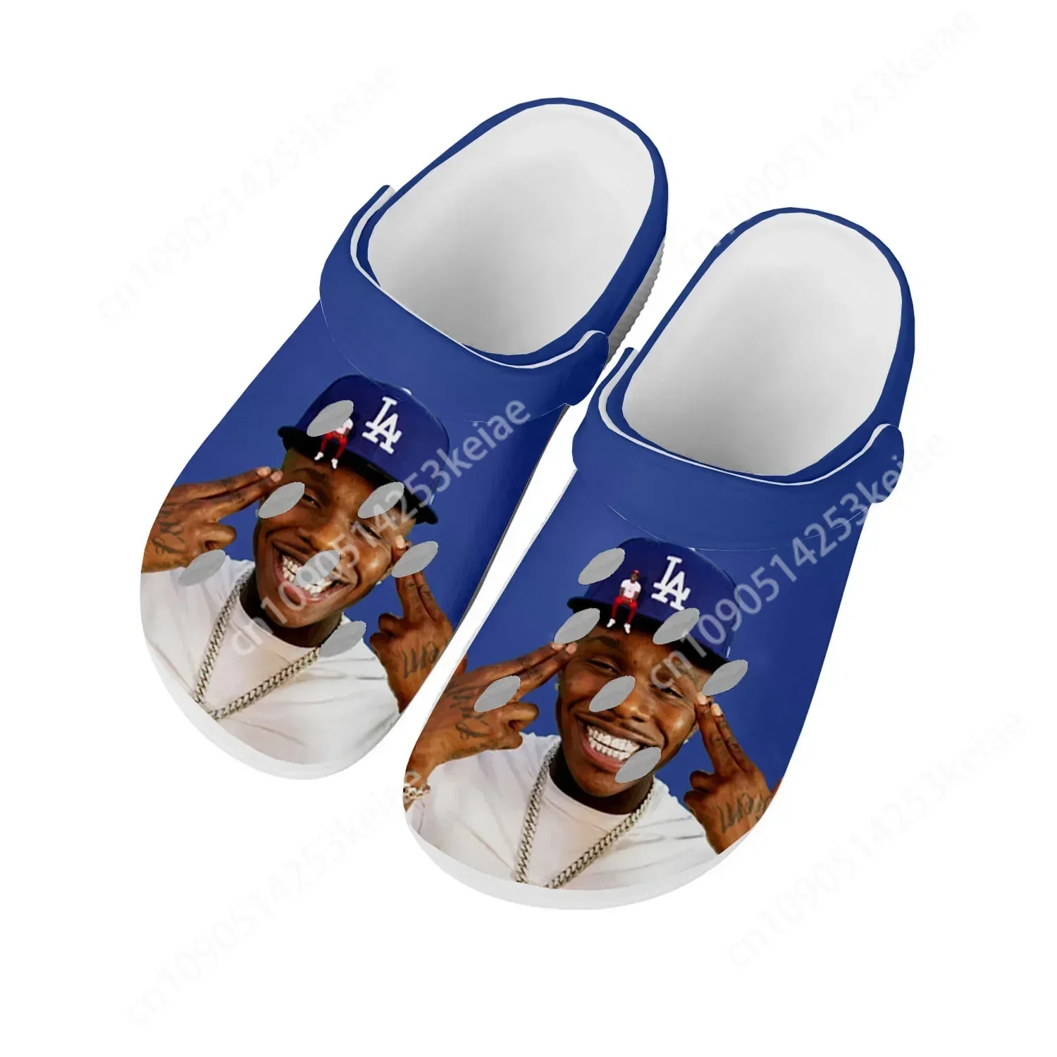 DaBaby Rapper Music Pop Blue Home Clogs Custom Water Shoes Mens Womens Teenager Shoe Garden Clog Breathable Beach Hole Slippers