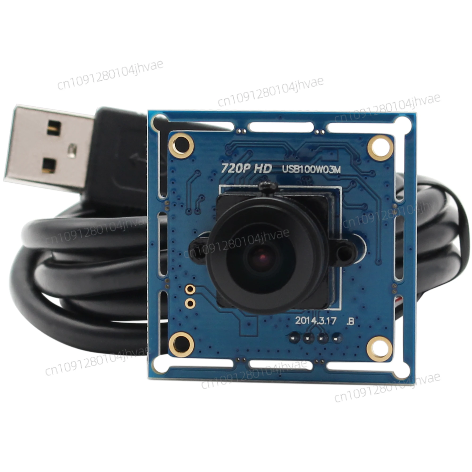

ELP 1MP USB Fisheye Camera Wide Angle High Speed 30fps 720P HD PC Webcam Mini Industrial USB Camera for Robotic Camera