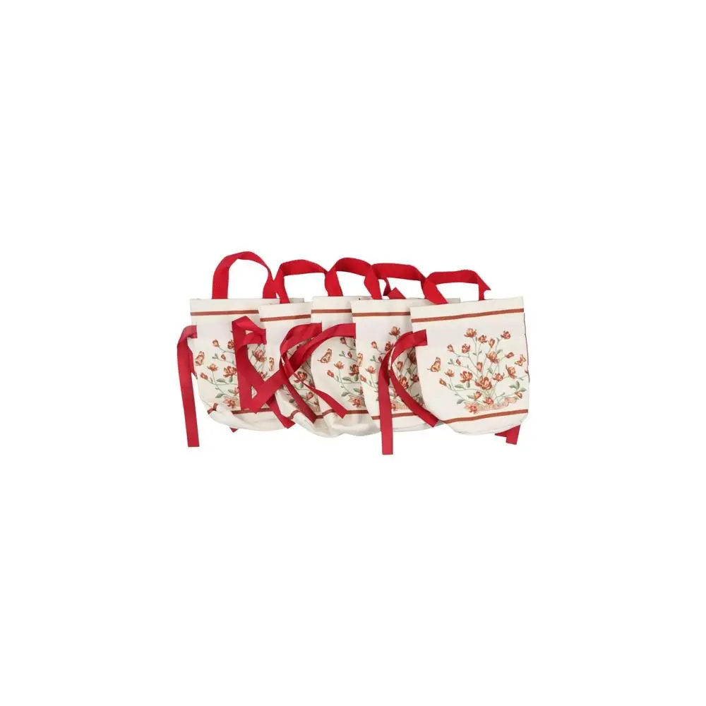 

Сетчатая холщовая сумка с цветочным принтом на шнурке, большая вместительная сумка в корейском стиле, праздничная сумка для сахара, свадебная сумка для конфет, кошелек для монет, кошелек