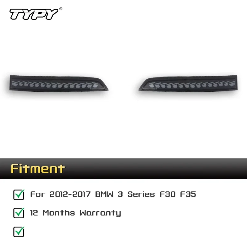 نوع جديد! عاكس خلفي ضوء الفرامل 2 قطعة لسيارات BMW M3 3 سلسلة F30 F80 قاعدة سيدان 4-Door 2012-2017