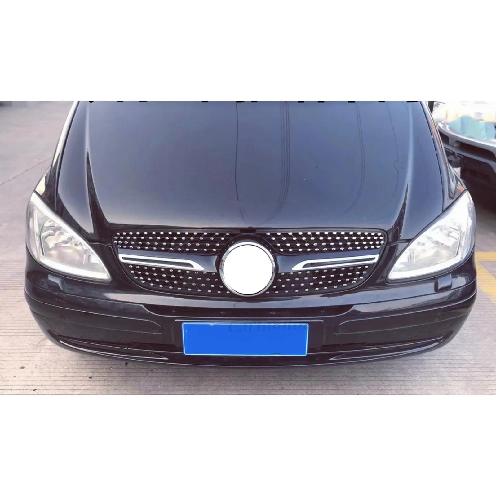 For Mercedes-Benz V-Class Viano W639 2011-2014 Gloss Black Front Grille Grill