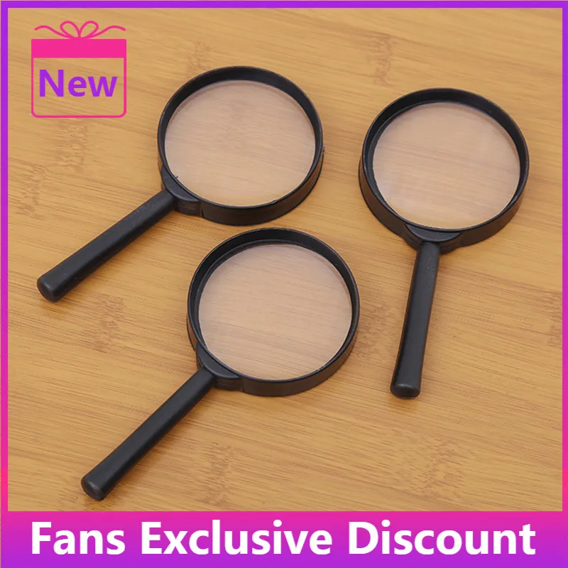 NEW Pocket Magnifying Glass Hand Held 60mm Magnifier 3X Magnifying Loupe Reading Glass Lens For Reading Books Newspaper