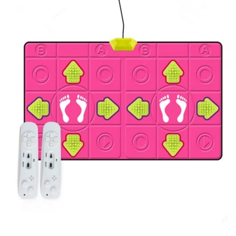 15 مللي متر متوهجة تدليك الحركة الاستشعار الرقص بطانية الرقص حصيرة اليوغا الكمبيوتر تلفزيون اللعب ألعاب اللياقة البدنية ، الإحساس الجسم 2 جهاز تحكم عن بعد