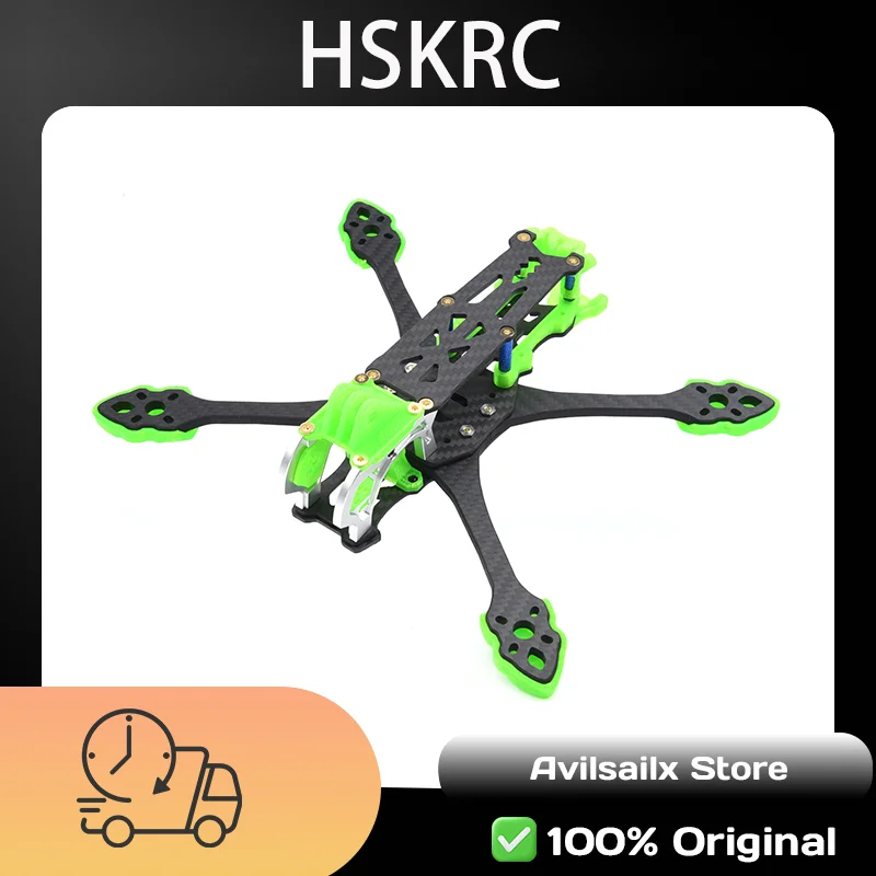 MARK5 5inch 225 FPV Carbon Fiber Frame 225mm Wheelbase with 5mm Arm For 5 inch Propeller Air Unit HD / Vista / Analog Quadcopter