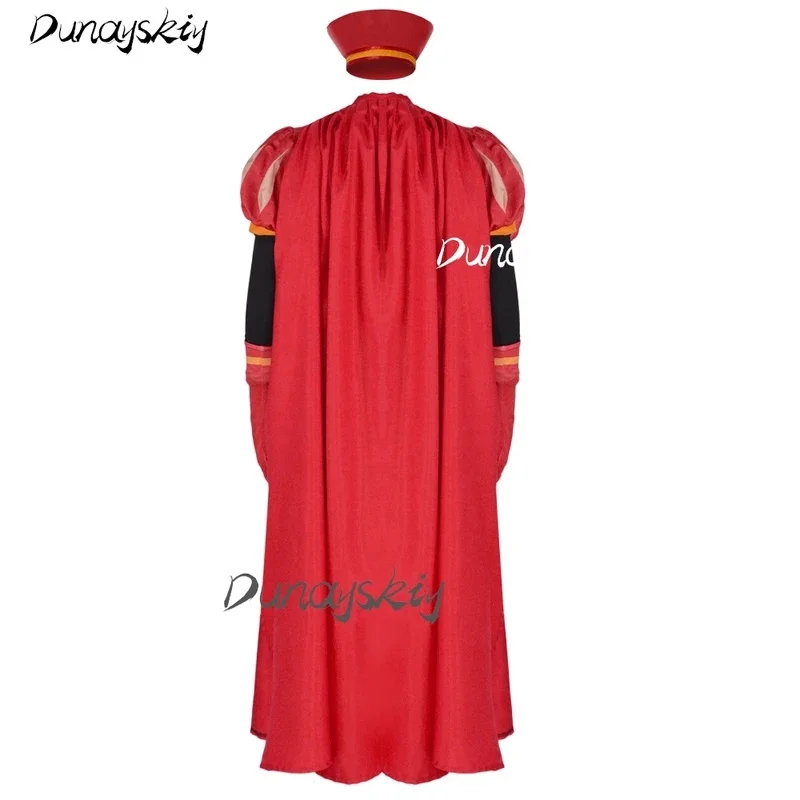 20262026 122026 11Lord Farquaad Cosplay Costume Set Wig Hat Medieval Knight Clothes Red Cape Cloak Black Hair Roleplay Costumize - view 3