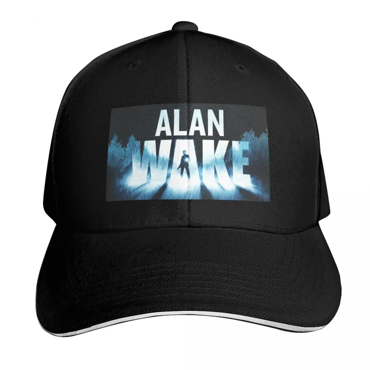 alan wake 2 game, alan wake ii artwork Baseball Cap Cotton Twill Breathable Contrast Two Tone Brim Snapback Flat Bill