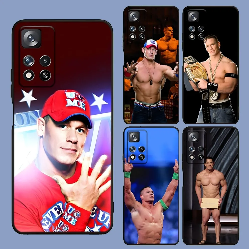 Wrestling Star John Cena Phone Case For Samsung Galaxy A13,A21s,A22,A31,A32,A52,A53,A71,A80,A91 Soft Black Cover