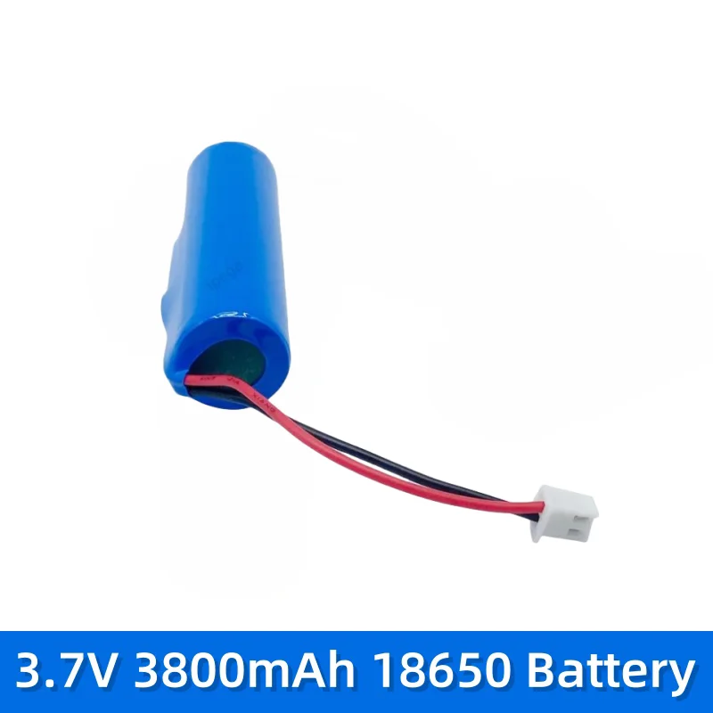 3.7V  3800mAh lithium ion rechargeable battery lpega 18650 with replacement socket emergency lighting xh2.54 line