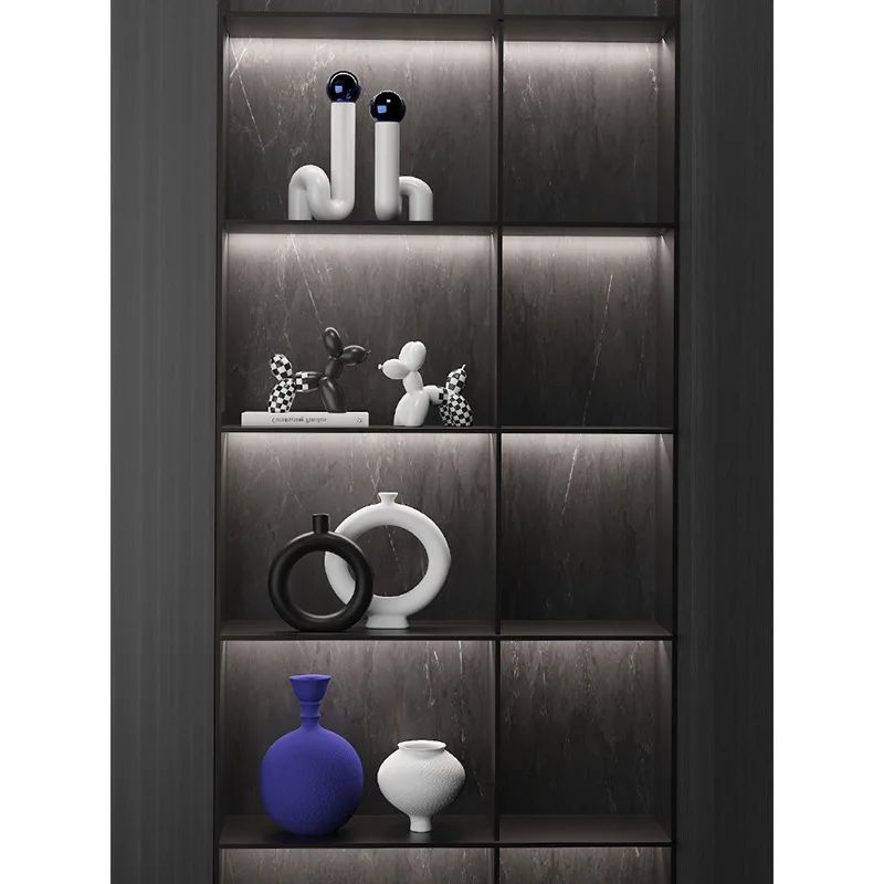 

Italian minimalist home living room dining side wine cabinet decoration small apartment high-end designer