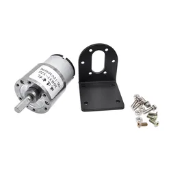 JGB37-520 12V 24V High Torque Gear Box Electric Motor 5/10/20/30/45/60/100/200/300/600rpm with Aluminium alloy Bracket