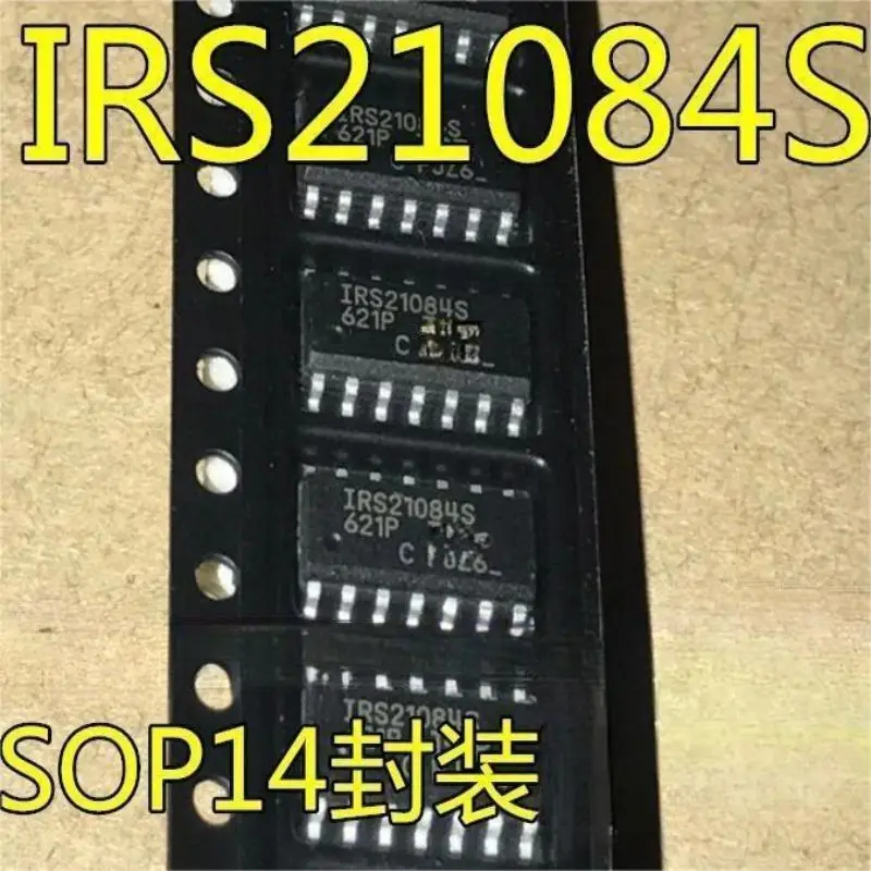 Chip novo e original do motorista do poder de IRS21084S, IR21084SPBF IR21084S SOP14, 10 PCes