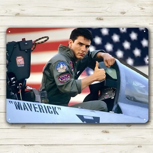 Tom Cruise Film-Foto Metallposter Blechschild - Sammlerplatte