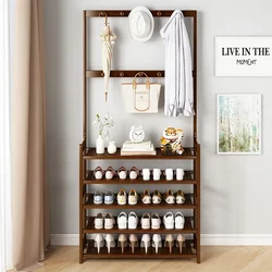 Multi-Layer Shoe Rack Organizer Coat and Hat Rack Simple Indoor Shoe Shelf Storage Furniture for Shoes and Hats