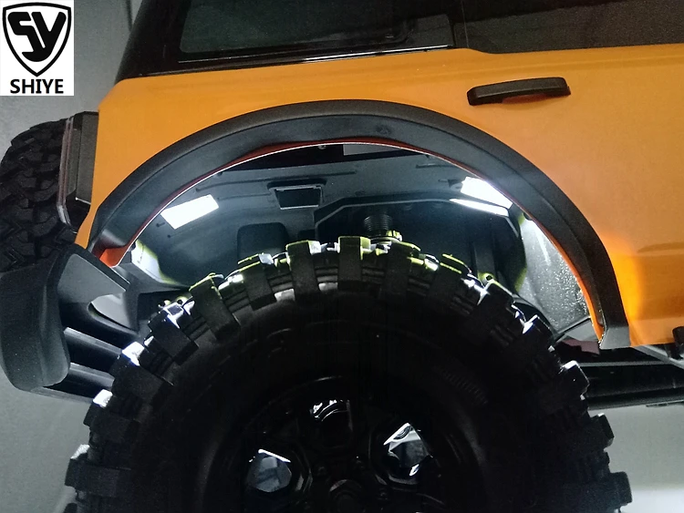 Para Trax/como Trx-4 92076-4 Bronco luces de chasis 1/10 piezas de vehículos de escalada sobre orugas luces de arco de rueda