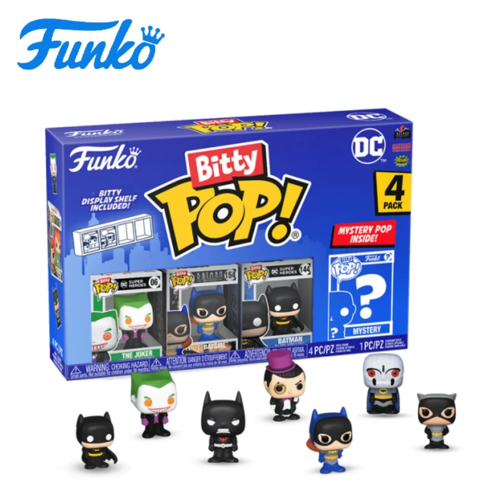 

Funko Bitty Pop Series: Dc (Dc Comics) - Joker (4-Pack) - New Year's Gift - Christmas, New Year, and Birthday Gifts for Friends and Family, Pop Culture Decorations, Birthday Gifts, Comic Book Collectibles, Officially Licensed Merchandise, Premium Collecti