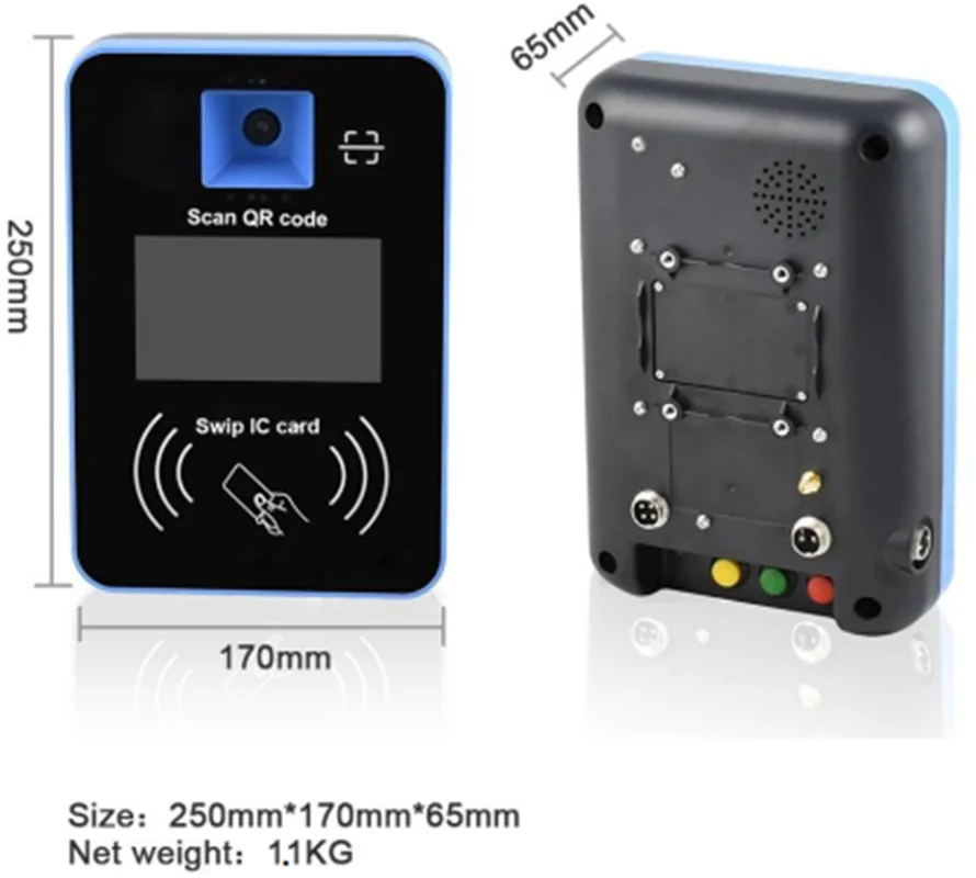 Rakinda RD300 Android Bus Payment Validator with QR Code Scanner IC Card Reader Wifi Bluetooth Free SDK for Public or School Bus