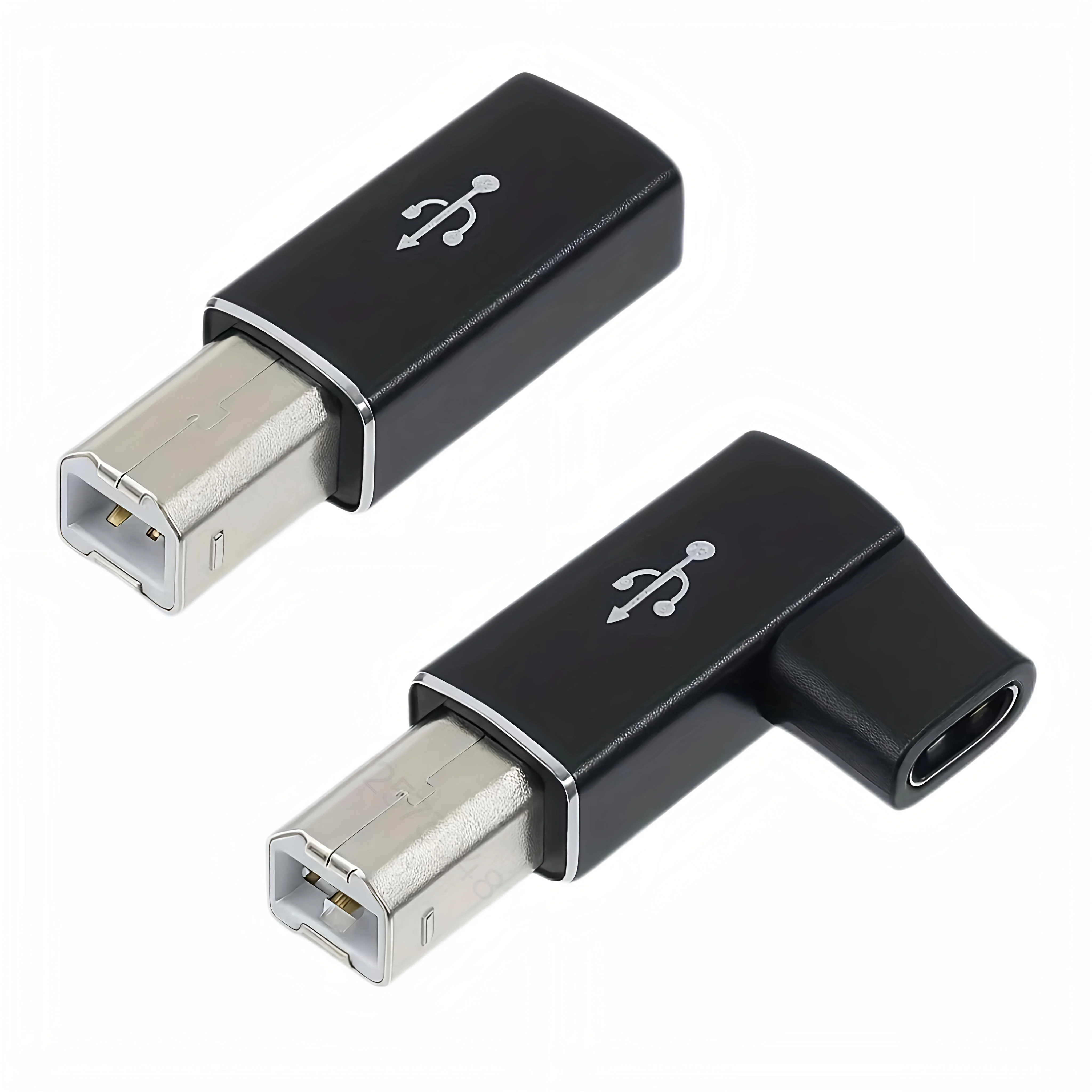 USB C female to Midi 90 degree adapter, USB C to male USB B printer adapter, compatible with printers, MIDI, electronic pianos,i