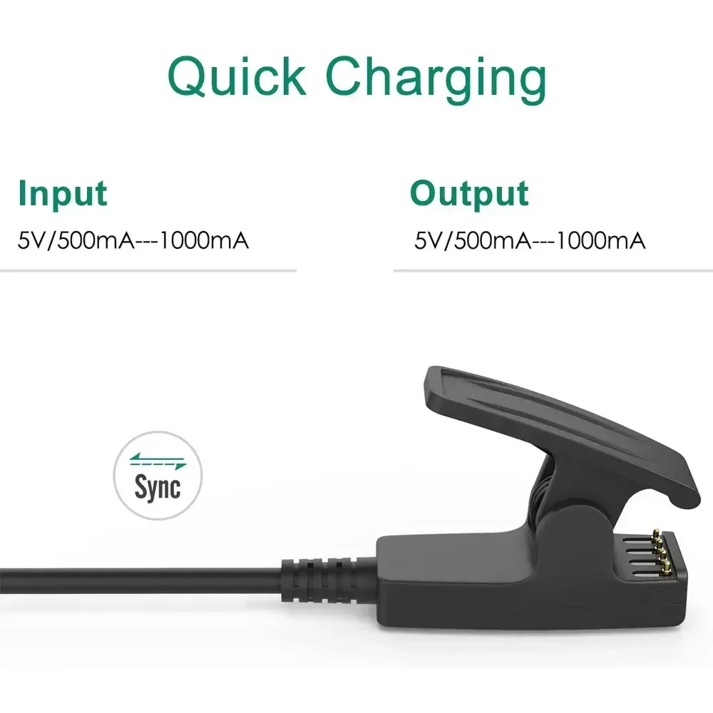 F25 USB Charging Cable For GarminLily Forerunner 235 630 230 735XT 35 30 Data Base Charger For Garmin Vivomove HR Approach S20