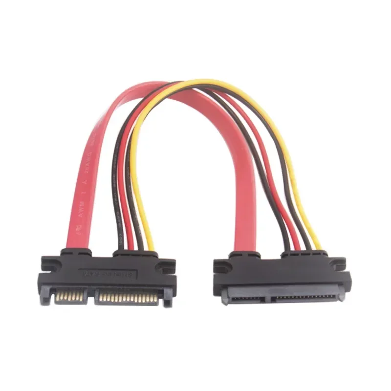 for SATA 7+15 Pin Extension Cable Mechanical SSD Data Integrated Cable 22Pin Male to Female Serial Port Power Cable