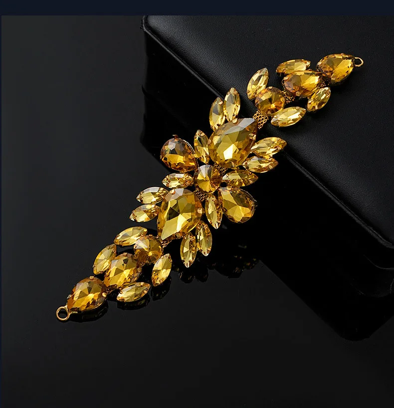 5 Stück Strass-Dekoration Kristall-Diamant-Accessoires für Taschen und Hüte DIY-Handwerk Hochzeits-Abendkleid Hochwertige Strass-Verzierung – Detail 7