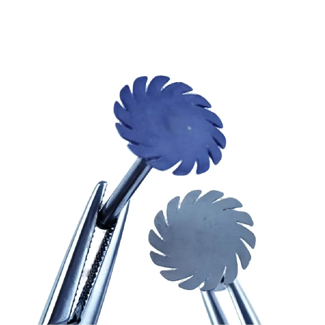 2/6pcs Dental 3D Printed Resin Polisher P8 Twist 14mm RA 2-Step Diamond High Shine Polishing System