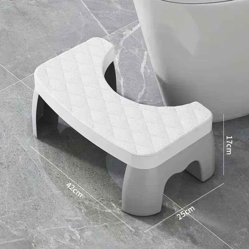 Toilet stool Home bathroom hair non-slip foot stool office plastic foot stool child pregnant woman stool artifact