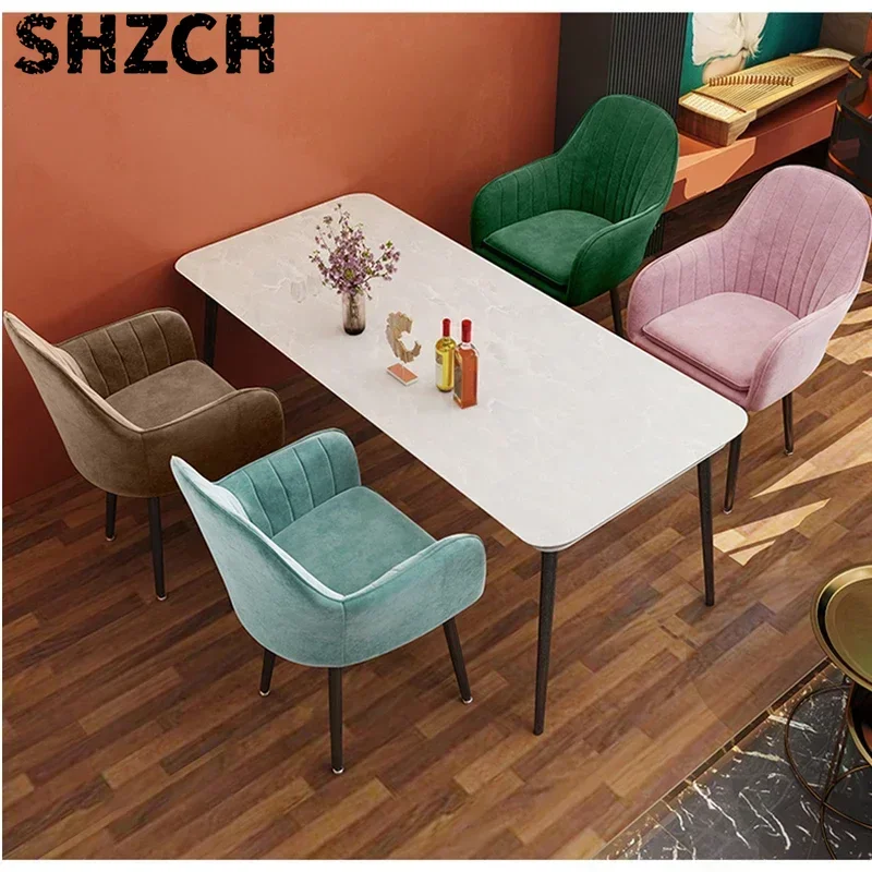Dining Chair Chaises Salle Manger Makeup Backrest Salon Chair Modern Nordic Style Dressing Table Chairs For Living Room Cтул