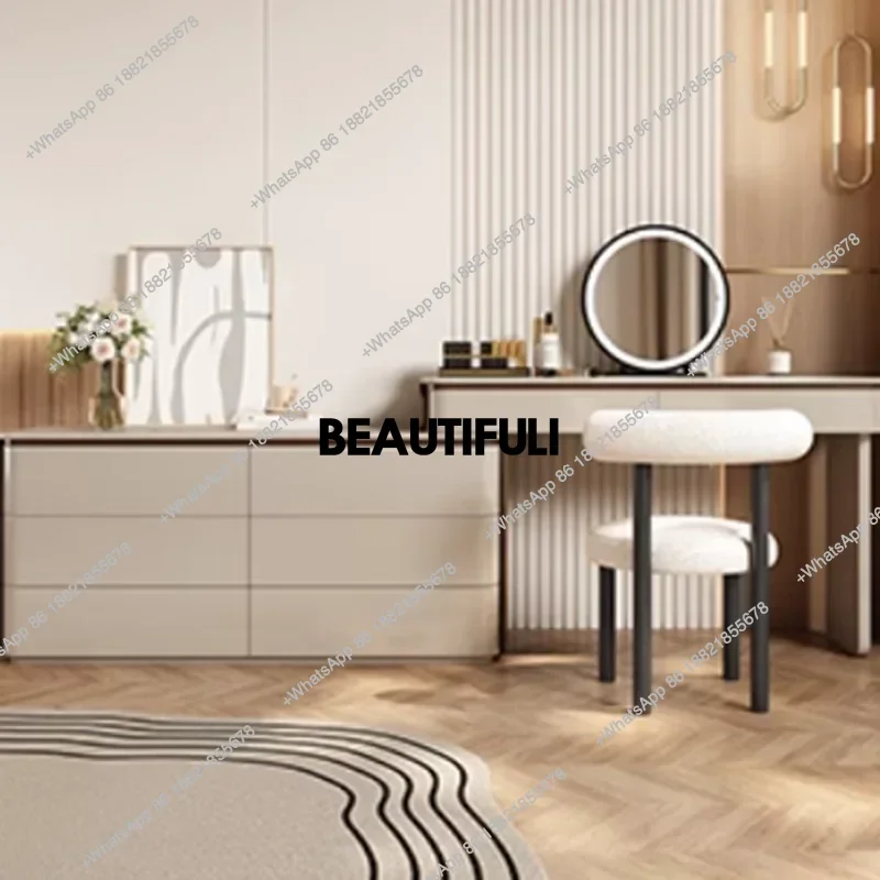 

Белые туалетные столики для хранения, деревянный зеркальный табурет, шкаф для спальни, туалетные столики для девочек, макияж, салон Schmink Tisch, мебель для дома